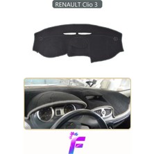 Renault Clio 3 Uyumlu Torpido Örtüsü | Yansıma Önleyici | Tam Koruma | Kolay ve Hızlı Montaj | J56