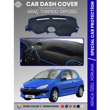 Peugeot 206 Küçük Ekran (1998-2003) Torpido Örtüsü Ön Göğüs Torpido Koruma Birebir Uyum Kaymaz
