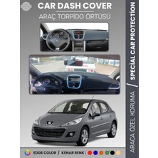 Peugeot 207 (2007-2012) Torpido Örtüsü Ön Göğüs Koruma Torpido Koruma Birebir Uyum Kaymaz Özel Kesim