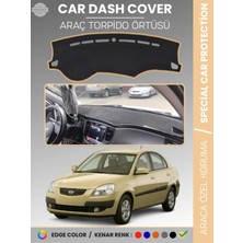 Kia Rio Pride (2005-2011) Torpido Örtüsü Ön Panel Halı Torpido Koruma Tam Uyum Araca Özel Kaymaz