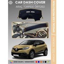 Renault Captur 1 (2013-2019) Torpido Örtüsü Ön Göğüs Koruma Torpido Koruma Araca Özel Tam Uyum