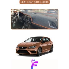 Seat Leon (2013-2020) Uyumlu Torpido Örtüsü | Yansıma Önleyici | Tam Koruma | Hızlı Montaj | K28