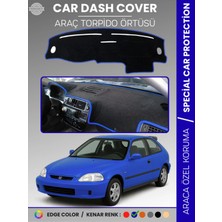 Honda Civic ( Ej-Ek-Em) (1995-2000) Torpido Örtüsü Göğüs Koruma Tam Uyum Uv Koruma Kaymaz
