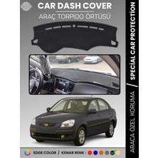 Kia Rio Pride (2005-2011) Torpido Örtüsü Ön Panel Halı Torpido Koruma Tam Uyum Araca Özel Kaymaz