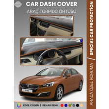 Peugeot 508 (2011-2018) Torpido Örtüsü Ön Göğüs Koruma Torpido Koruma Birebir Uyum Kaymaz Özel Kesim