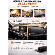 Renault Kadjar (2015-2018) Uyumlu Torpido Örtüsü | Yansıma Önleyici | Tam Koruma | Hızlı Montaj |J74