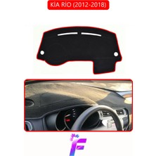 Kia Rio (2012-2018) Uyumlu Torpido Örtüsü | Kolay Montaj | Yansıma Önleyici | Tam Koruma | G75