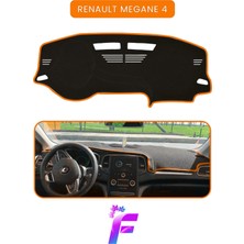 Renault Megane 4 Araca Özel Torpido Örtüsü | Ön Göğüs Kılıfı | Tam Koruma | Oto Aksesuar | A64
