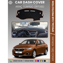 Peugeot 301 (2012-2024) Torpido Örtüsü Ön Göğüs Koruma Torpido Koruma Birebir Uyum Kaymaz Özel Kesim