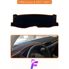 Ford Focus 4 (2017-2021) Uyumlu Torpido Örtüsü | Kolay Montaj | Kaymaz Tasarım | Tam Uyum | F10