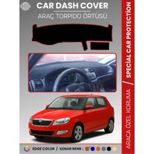 Skoda Fabia (2007-2014) Torpido Örtüsü Ön Göğüs Halı Torpido Koruma Birebir Uyum Kaymaz Uv Koruma