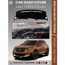 Peugeot 2008 (2019-2021) Torpido Örtüsü Panel Koruma Torpido Koruma Birebir Uyum Kaymaz Özel Kesim