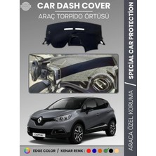 Renault Captur 1 (2013-2019) Torpido Örtüsü Ön Göğüs Koruma Torpido Koruma Araca Özel Tam Uyum