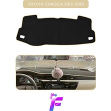 Toyota Corolla (2012-2018) Araca Özel Torpido Örtüsü | Ön Göğüs Kılıfı | Tam Koruma | Tam Uyum | B37