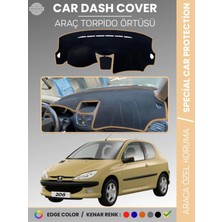 Peugeot 206 Makyajlı Kasa (2003-2009) Torpido Örtüsü Ön Göğüs Torpido Koruma Birebir Uyum Kaymaz