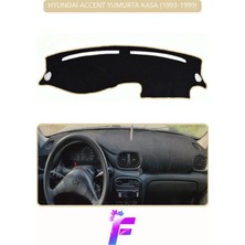 Hyundai Accent Yumurta Kasa (1993-1999) Torpido Örtüsü | Güneşten, Isıdan, Çatlamadan Korur | G1