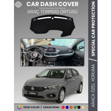 Fiat Egea (2019-2020) Ekranlı Torpido Örtüsü Ön Göğüs Koruma Torpido Koruma Tam Uyum Kolay Montaj