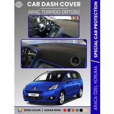 Peugeot 5008 (2011-2014) Torpido Örtüsü Panel Koruma Torpido Koruma Tam Uyum Kaymaz Özel Kesim