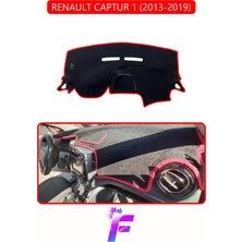 Renault Captur 1 (2013-2019) Uyumlu Torpido Örtüsü | Yansıma Önleyici | Koruma | Hızlı Montaj | J45