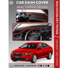 Skoda Super B (2015-2020) Torpido Örtüsü Ön Göğüs Halı Torpido Koruma Tam Uyum Kaymaz Uv Koruma