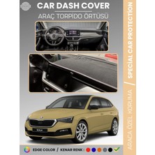 Skoda Scala (2019-2024) Torpido Örtüsü Ön Göğüs Halı Torpido Koruma Tam Uyum Kaymaz Uv Koruma