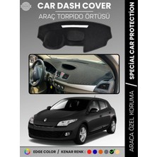 Renault Megane 3 Navigasyonsuz (2009-2016) Torpido Örtüsü Ön Göğüs Koruma Torpido Koruma Araca Özel