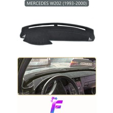Mercedes W202 (1993-2000) Uyumlu Torpido Örtüsü | Yansıma Önleyici | Kolay Montaj | Tam Koruma | H14