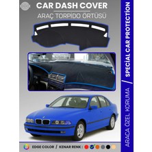 Bmw E39 (2006-2010) Torpido Örtüsü Ön Göğüs Koruma Torpido Koruma Araca Özel Kaymaz Kolay Montaj