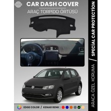 Volkswagen Polo (2009-2019) Torpido Örtüsü Ön Göğüs Koruma Torpido Koruma Tam Uyum Kaymaz Özel Kesim