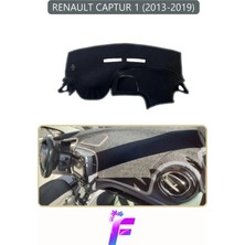 Renault Captur 1 (2013-2019) Uyumlu Torpido Örtüsü | Yansıma Önleyici | Koruma | Hızlı Montaj | J44