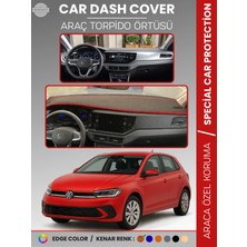 Volkswagen Polo (2022+) Torpido Örtüsü Ön Göğüs Koruma Torpido Koruma Tam Uyum Kaymaz Özel Kesim