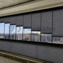 Fabrikadan Perde Esperanza Katlanabilir Plise Perde Cam Balkon ve PVC Pencere Antrasit 50 x 150 cm'ye Kadar Özel Ölçü