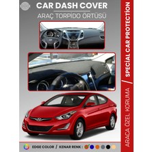 Hyundai Elantra (2011-2017) Torpido Örtüsü Ön Göğüs Araca Özel Uv Koruma Kaymaz Kolay Montaj
