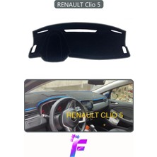 Renault Clio 5 Uyumlu Torpido Örtüsü | Yansıma Önleyici | Tam Koruma | Kolay ve Hızlı Montaj | J62