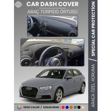 Audi A3 (2013-2020) Torpido Örtüsü Ön Göğüs Koruma Torpido Koruma Araca Özel Kaymaz Kolay Montaj