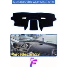 Mercedes Vito (2003-2014) Uyumlu Torpido Örtüsü | Kolay Montaj | Yansıma Önleyici | Koruma | G95