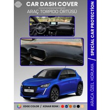 Peugeot 208 (2019-2025) Torpido Örtüsü Ön Göğüs Koruma Torpido Koruma Birebir Uyum Kaymaz Özel Kesim