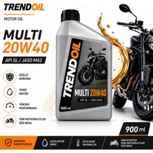 Trendoil Multi 20W-40 Scooter ve Motosiklet Motor Yağı Apı Sl Jaso Ma2 900ML