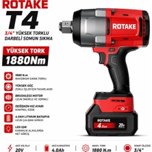 Rotake T4 3/4 Yüksek Torklu Darbeli Somun Sıkma