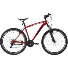 Bisan Leon V - 27.5 Jant 19'' 48 cm (L - Xl) Kadro 21 Vites Dağ Bisikleti - Kırmızı Siyah
