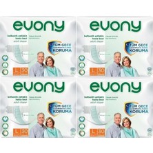 EVONY Hasta Bezi Yetişkin Bel Bantlı Tekstil Yüzey L-Büyük Boy 120 Adet (4pk*30)