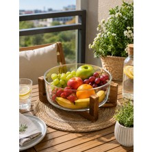 Arlina Home Kids Akasya Standlı Cam Sunumluk 2100ML