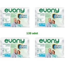 EVONY Belbantlı Yetişkin Hasta Bezi Medium 30LU x 4 Adet