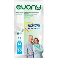 EVONY Emici Külot Yetişkin Hasta Bezi M Beden 30 Lu