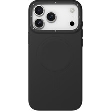 iPhone 18 Pro Uyumlu Kılıf M-Safe Şarj Özellikli Youngkit Morandi Serisi Kapak Siyah