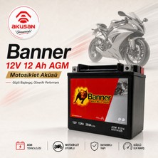 Banner 12 V 12 Ah Motosiklet Aküsü - BTX14-BS / 51214