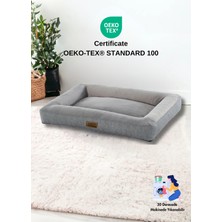Pet Dreams Akita Lüks Sertifikalı Peluş Kumaş Büyük Irk Kedi/köpek Yatağı, Kaymaz Altlık