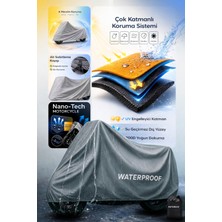 Sulaite Motosiklet Brandası Universal Ekstra Kalın Kumaş Su Geçirmez Toz-Güneş Korumalı Motor Brandası