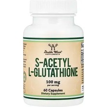 Double Wood Supplements S-Asetil L-Glutatyon, 100 Mg, 60 Kapsül