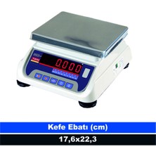 ebaysan Tem Eko 3 kg 0,5 gr Tartım Terazisi Onaylı LED 17,6X22,3 cm Kefe
